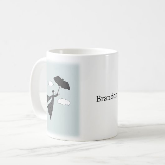 ドクターナース医療従事者の贈与名前をカスタムする コーヒーマグカップ (正面左)