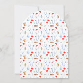 ドクターナース退職パーティーアーチ 招待状 (裏面)