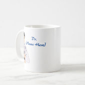 ドクターネームカスタムドク最高のターギフトコーヒーマグ コーヒーマグカップ (正面左)