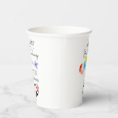 ドクターハッピーバースデーバルーンフラット誕生日 紙コップ (右)