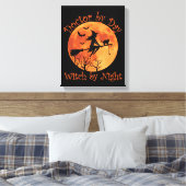 ドクターバイデイウィッチbyナイト – 面白いハロウィーン キャンバスプリント (インサイチュ (寝室))