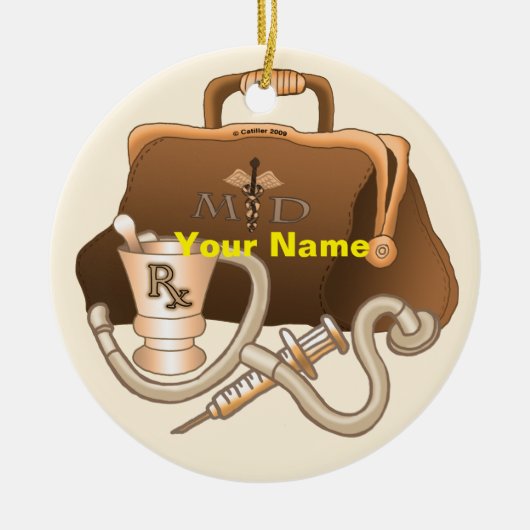ドクターバッグ セラミックオーナメント (正面)