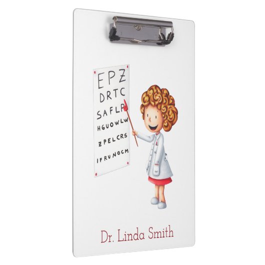 ドクターパーソナライズされたイラストレーション付きクリップボード クリップボード (右)
