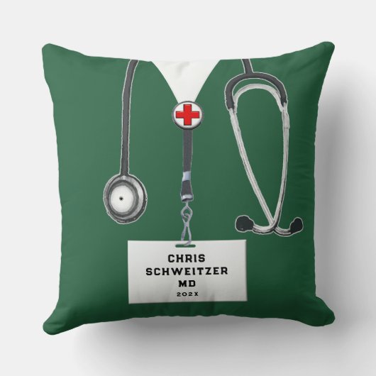 ドクターパーソナライズされたギフトアイディア クッション (裏面)