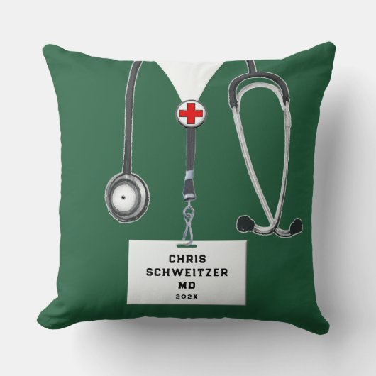 ドクターパーソナライズされたギフトアイディア クッション (正面)