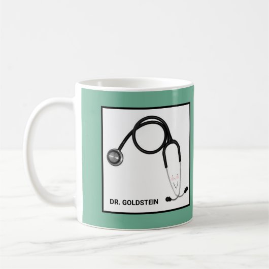 ドクターパーソナライズされたギフトアイディア コーヒーマグカップ (左)