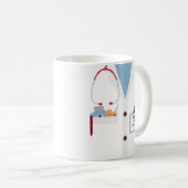 ドクターパーソナライズされたギフトマグとラボコート&ネーム コーヒーマグカップ (正面右)