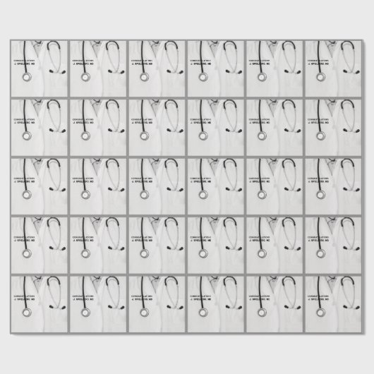 ドクターパーソナライズされたギフト包装紙 ラッピングペーパー (フラット)