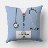 ドクターパーソナライズされたギフト装飾用クッション クッション (裏面)
