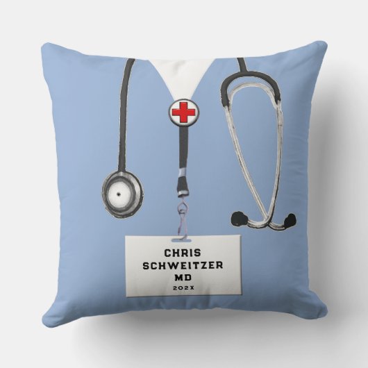 ドクターパーソナライズされたギフト装飾用クッション クッション (裏面)