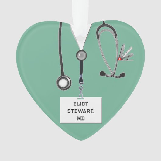 ドクターパーソナライズされたギフト オーナメント (正面)