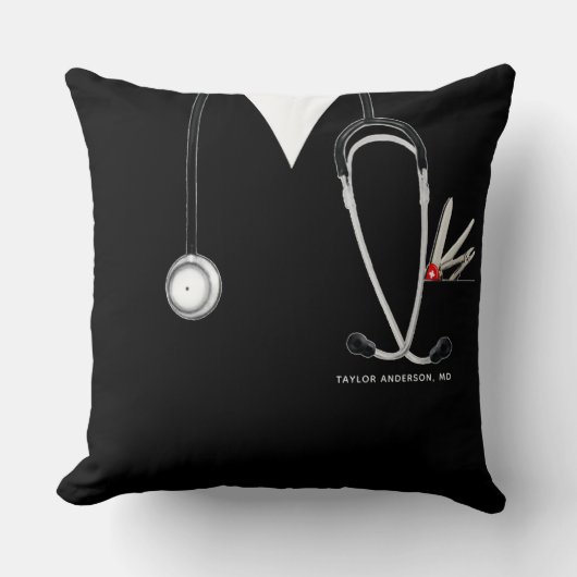 ドクターパーソナライズされたギフト クッション (正面)