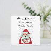 ドクターパーソナライズされたクリスマスカード シーズンカード (スタンド正面)