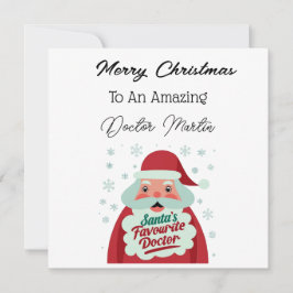 ドクターパーソナライズされたクリスマスカード シーズンカード