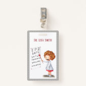 ドクターパーソナライズされたバッジクリップ。 バッジ (正面クリップ)