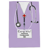 ドクターパーソナライズされたミディアム抱き枕 ミディアムペーパーバッグ (正面)