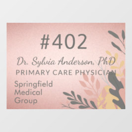 ドクタービジネスサインウィンドウ固定デカール ウィンドウサイン