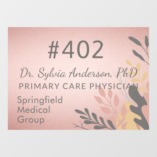 ドクタービジネスサインウィンドウ固定デカール ウィンドウサイン (シート)