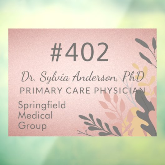 ドクタービジネスサインウィンドウ固定デカール ウィンドウサイン (シート3)