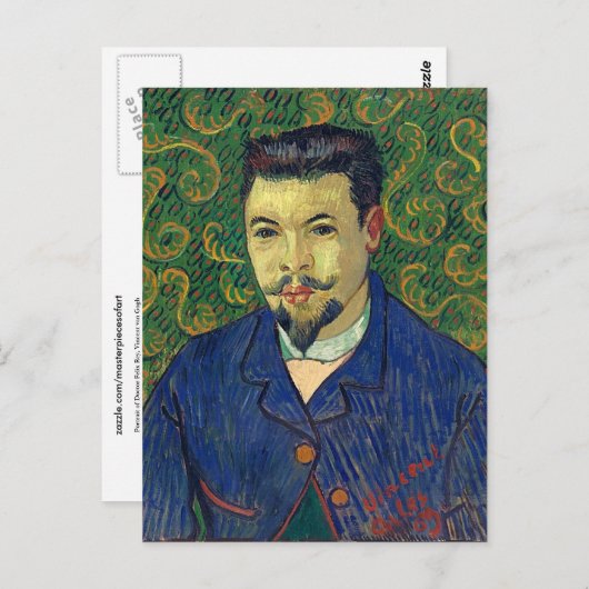 ドクターフェリックスReyのポートレート，ヴァンゴッホファインアート ポストカード (正面/裏面)
