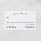 ドクターブラックキャンバスゴールデンフレーム&聴診器 予約カード (裏面)