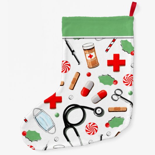 ドクターホリデーギフト大クリスマスストア ラージクリスマスストッキング (裏面)