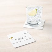 ドクターホワイト スクエアペーパーコースター (インサイチュ)