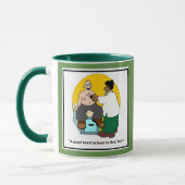 ドクターマおもしろいグ – ハート漫画 マグカップ (左)