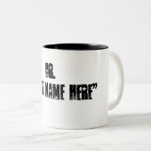 ドクターマグ、博士名前をカスタムするマグ、ドクターへの贈り物 ツートーンマグカップ (正面右)