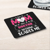 ドクターママ 面白い ドクターママ スクエアペーパーコースター (アングル)