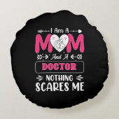 ドクターママ 面白い ドクターママ ラウンドクッション (裏面)