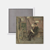 ドクターマルティネスポートレート, 1878 (キャンバス上の油) マグネット (正面/裏面)