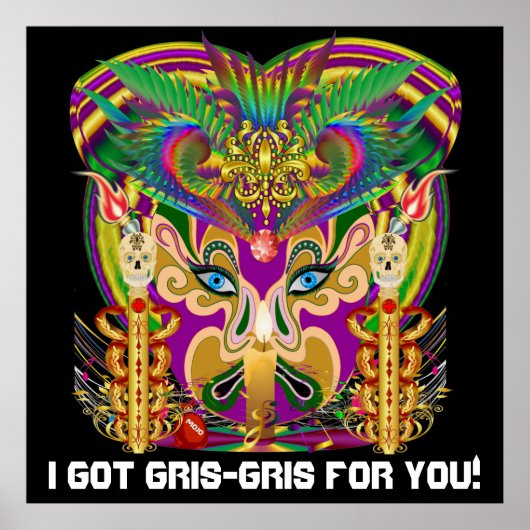 ドクターマルディグラスパーティーテーマお願いビューノート ポスター (正面)