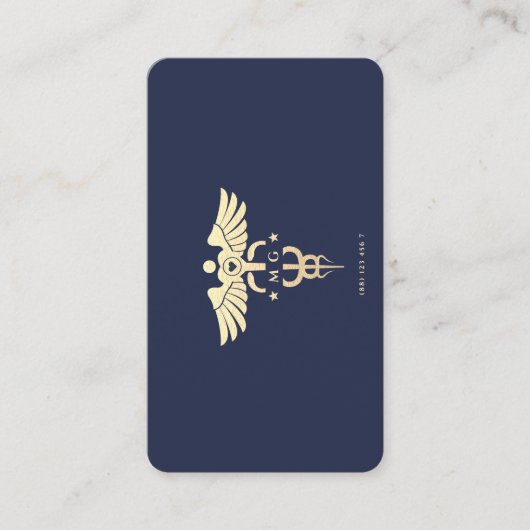 ドクターメディカモダンードセウス単眼鏡濃い青 名刺 (正面)