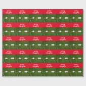 ドクターメディカルゴルファーのクリスマス用ゴルフボール ラッピングペーパー (フラット)