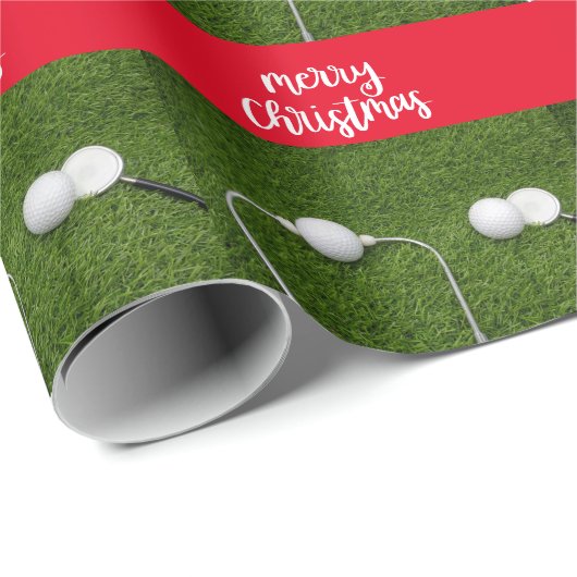 ドクターメディカルゴルファーのクリスマス用ゴルフボール ラッピングペーパー (ロールコーナー)