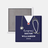 ドクターメディカルスクールおめでとうプレゼント マグネット (正面/裏面)