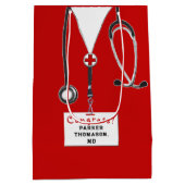 ドクターメディカルスクールおめでとう中抱き枕 ミディアムペーパーバッグ (裏面)