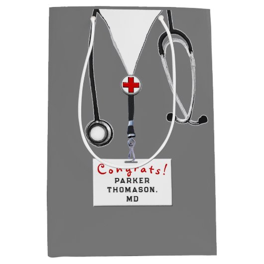 ドクターメディカルスクールグラッドミディアム抱き枕 ミディアムペーパーバッグ (正面)