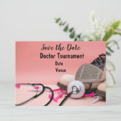ドクターメディカルスタッフトーナメントピンクレディ用ゴルフ 招待状 (スタンド正面)