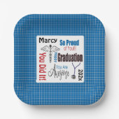 ドクターメディカルプロフェッショナル卒業パーティー紙 ペーパープレート (正面)