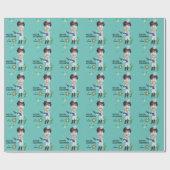 ドクターメディカル女性写真センセーショナル誕生日 ラッピングペーパー (フラット)