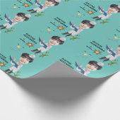 ドクターメディカル女性写真センセーショナル誕生日 ラッピングペーパー (角)