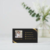 ドクターモダンプロフェッショナルブラック 名刺 (スタンド正面)