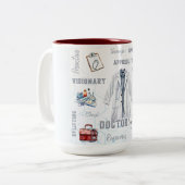 ドクターライフ二音セラミックマグカップ ツートーンマグカップ (正面左)