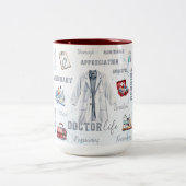 ドクターライフ二音セラミックマグカップ ツートーンマグカップ (中央)