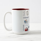 ドクターライフ二音セラミックマグカップ ツートーンマグカップ (左)