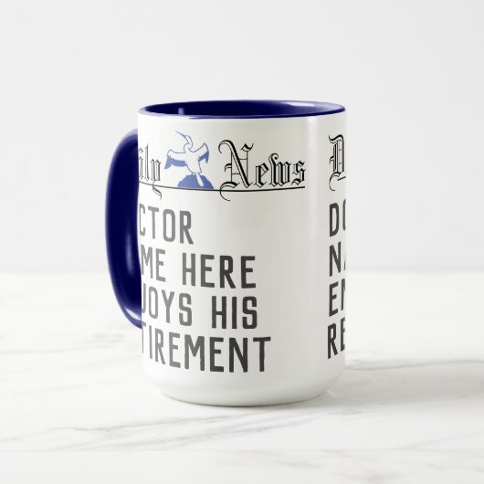 ドクターリタイアコーヒーマグをパーソナライズ マグカップ (正面左)
