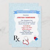 ドクターリタイアメント招待状 招待状 (正面/裏面)