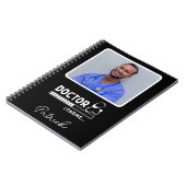 ドクターロードバーカスタム白黒写真名 ノートブック (左側)